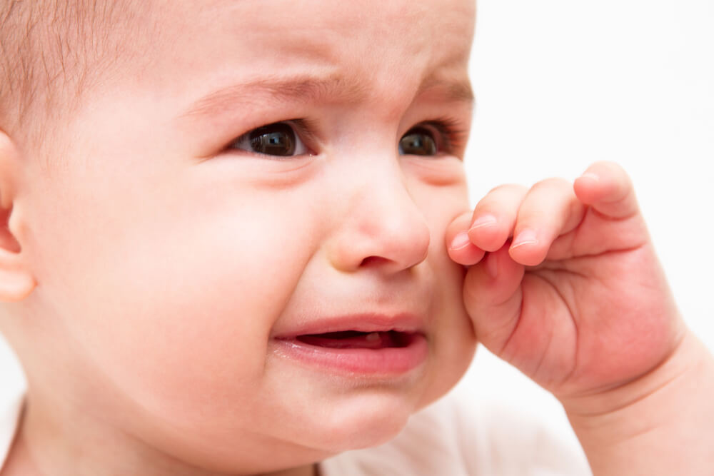 En gråtende baby.