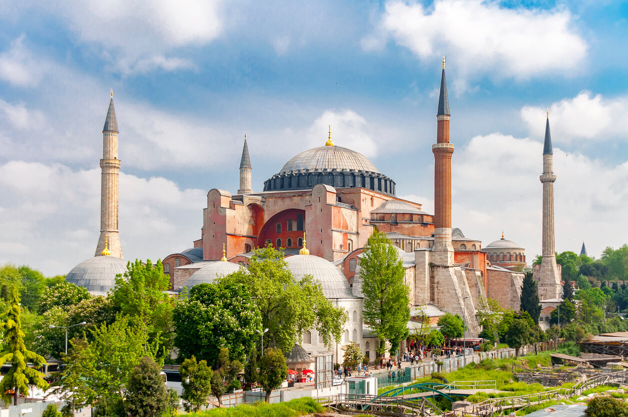 The Hagia Sophia Mosque.