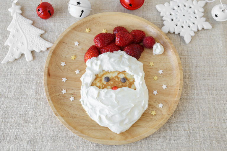 Père noël framboise et chantilly.