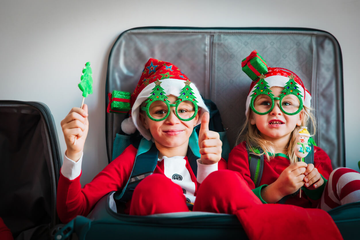 Consejos para viajar con niños en Navidad