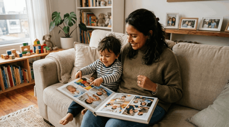 Cómo crear un álbum del primer año de tu hijo paso a paso